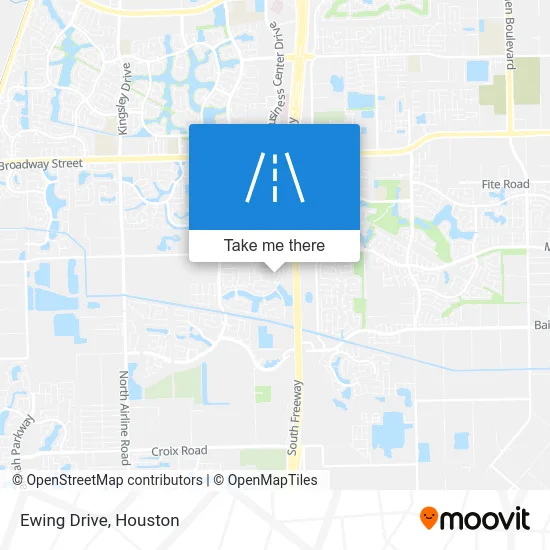 Ewing Drive map