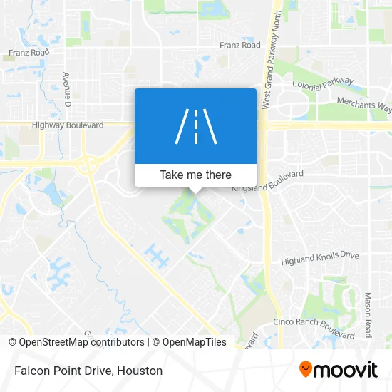 Falcon Point Drive map