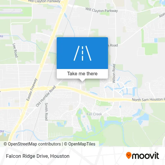 Falcon Ridge Drive map