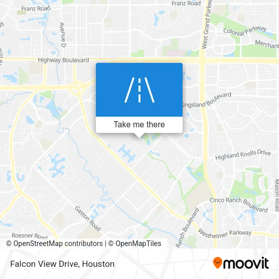 Falcon View Drive map