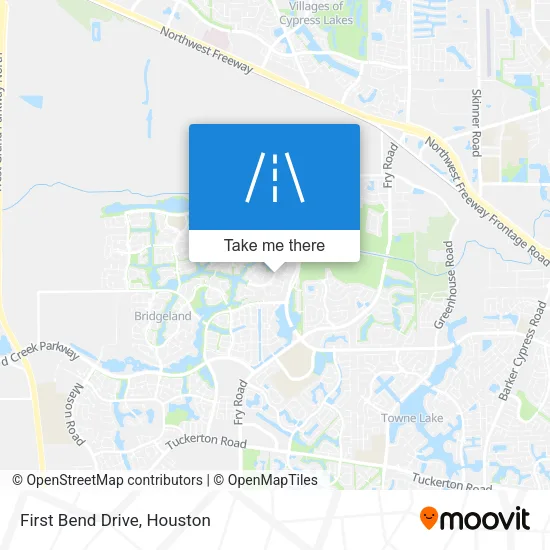 First Bend Drive map