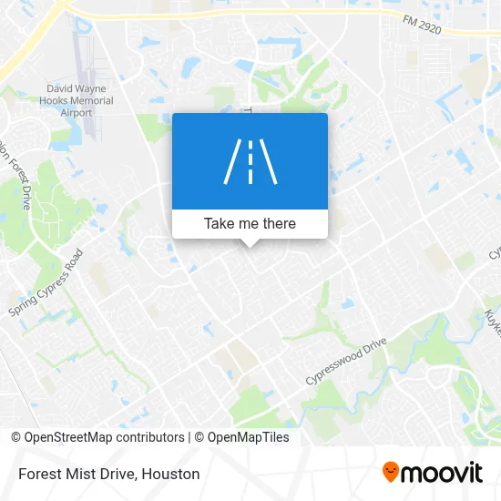 Forest Mist Drive map