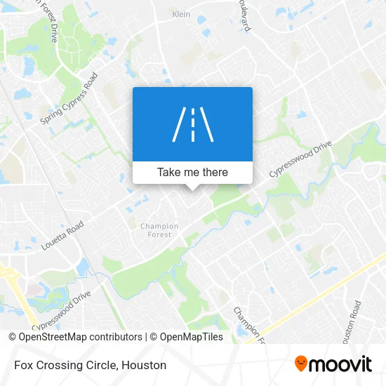 Fox Crossing Circle map