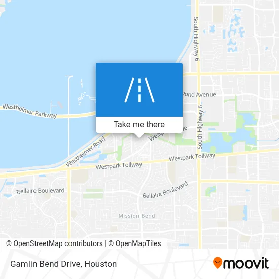 Gamlin Bend Drive map