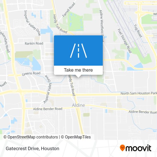 Gatecrest Drive map