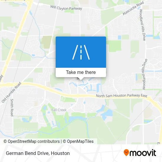German Bend Drive map