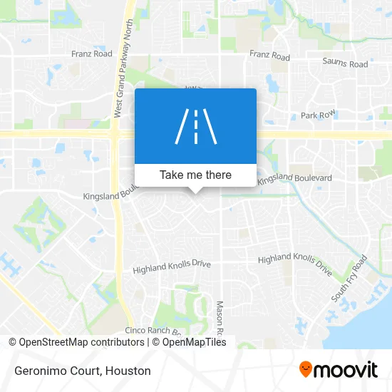 Geronimo Court map