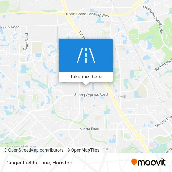 Ginger Fields Lane map