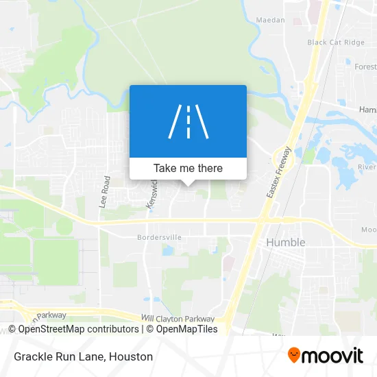 Grackle Run Lane map