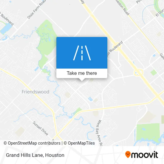 Grand Hills Lane map