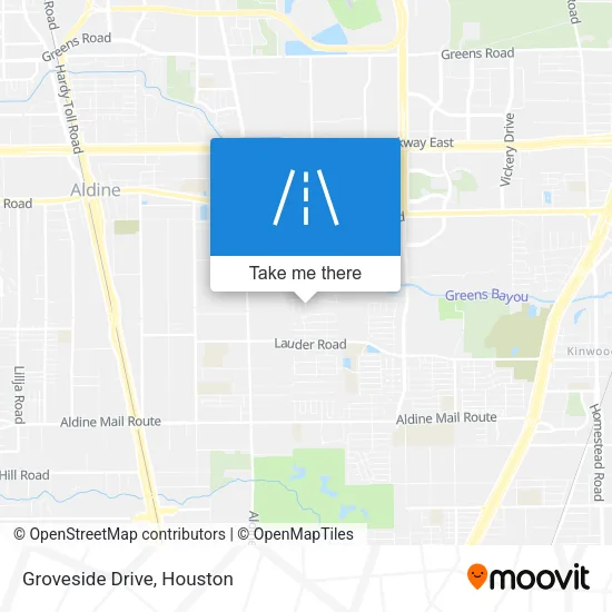 Groveside Drive map