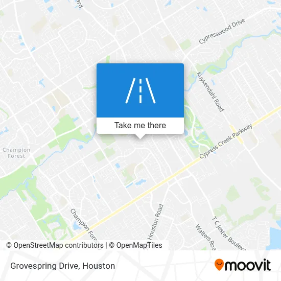 Grovespring Drive map