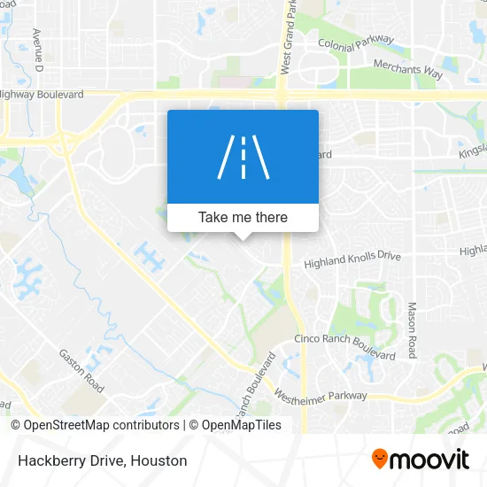 Hackberry Drive map