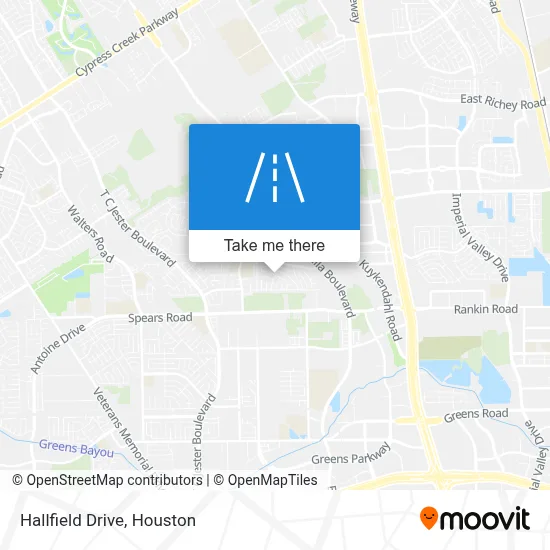 Hallfield Drive map