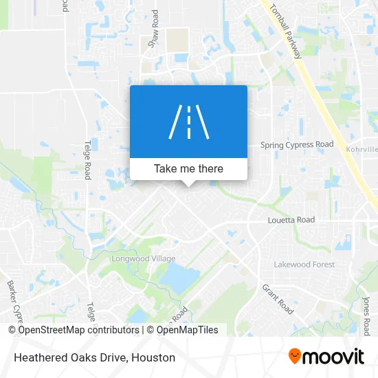 Heathered Oaks Drive map