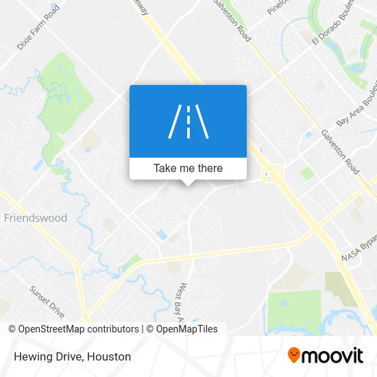 Hewing Drive map