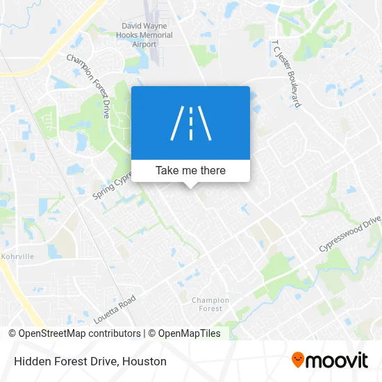 Hidden Forest Drive map