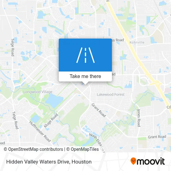 Hidden Valley Waters Drive map