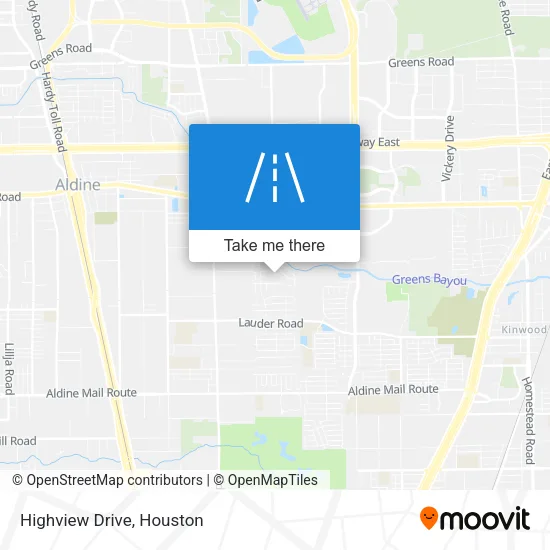 Highview Drive map