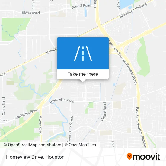 Homeview Drive map