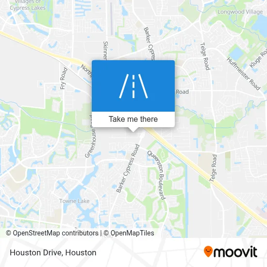 Houston Drive map