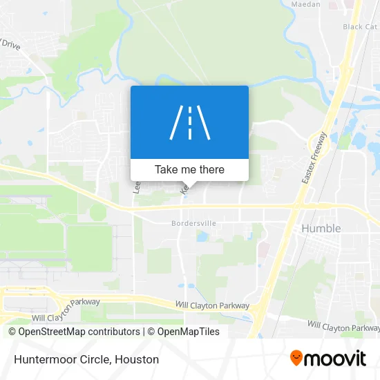 Huntermoor Circle map