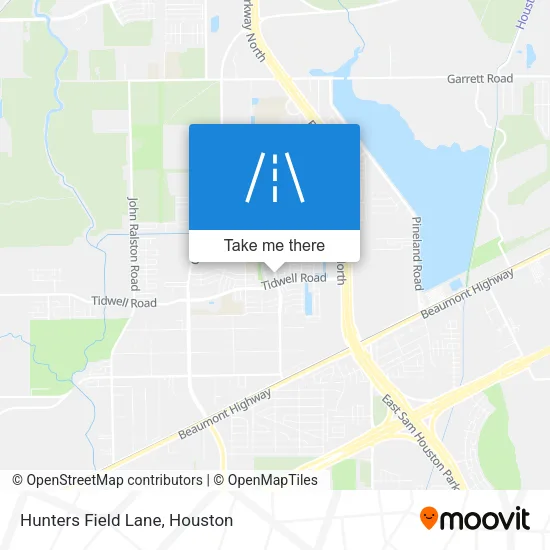 Hunters Field Lane map