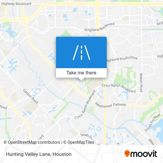 Hunting Valley Lane map