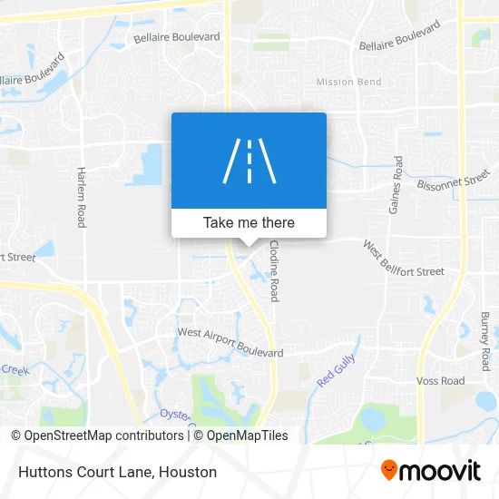Huttons Court Lane map