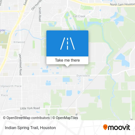 Indian Spring Trail map