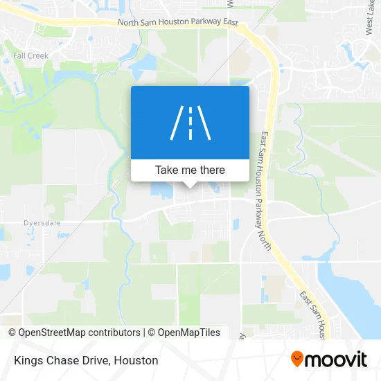 Kings Chase Drive map