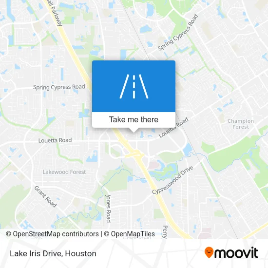 Lake Iris Drive map