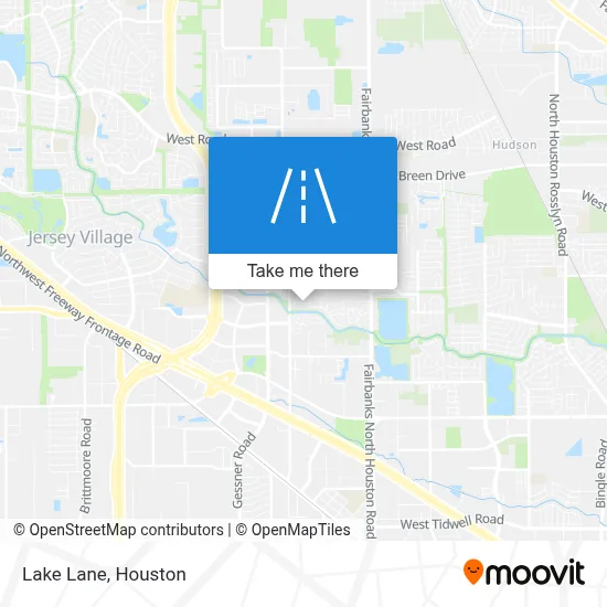 Lake Lane map