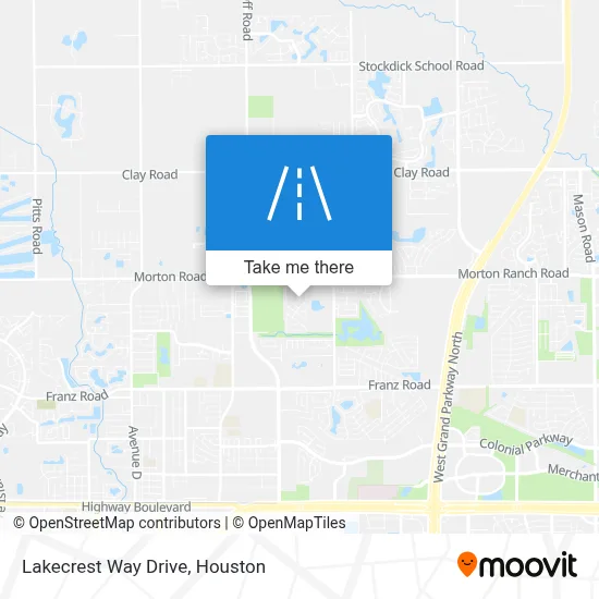 Lakecrest Way Drive map
