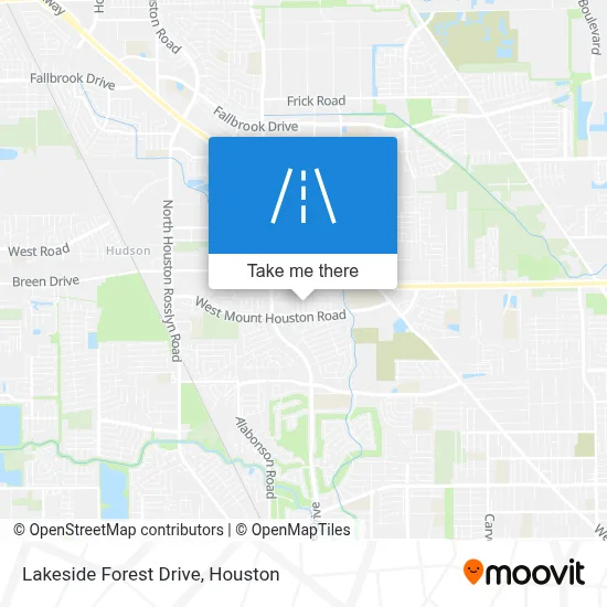 Lakeside Forest Drive map