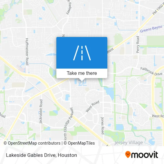 Lakeside Gables Drive map