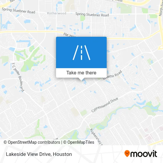 Lakeside View Drive map