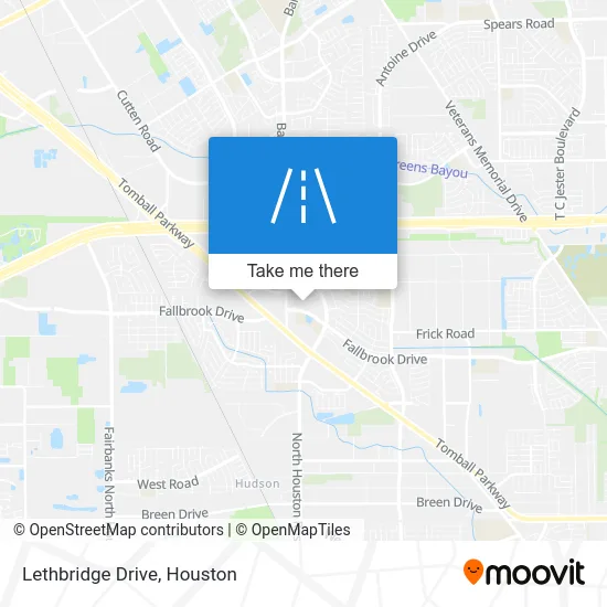 Lethbridge Drive map