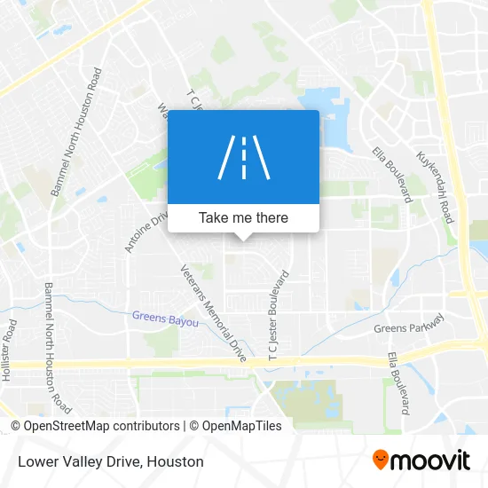 Lower Valley Drive map