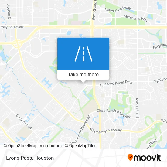 Lyons Pass map