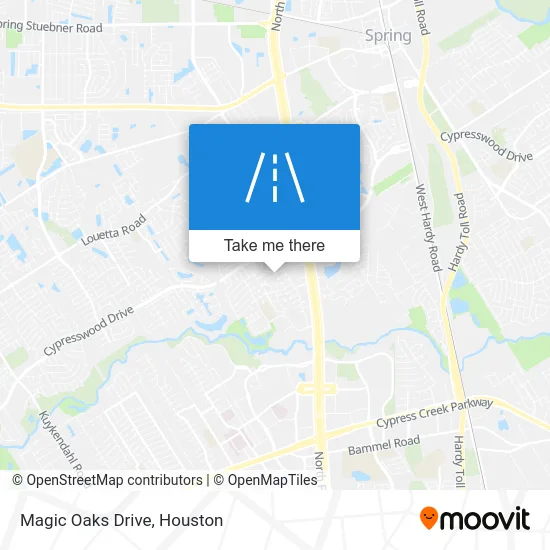 Magic Oaks Drive map