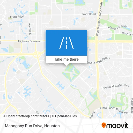 Mahogany Run Drive map