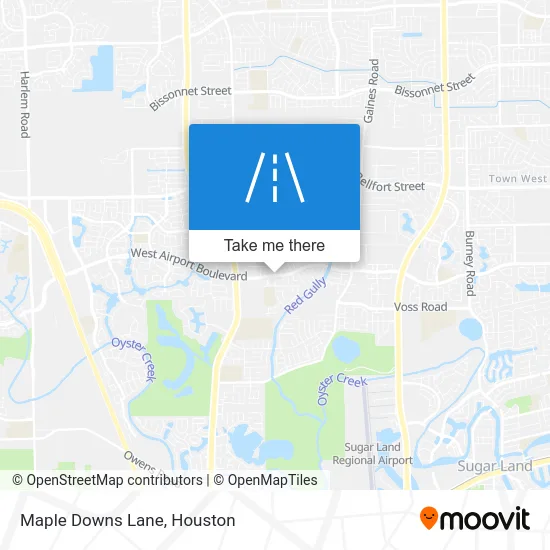 Maple Downs Lane map