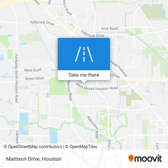 Mattison Drive map