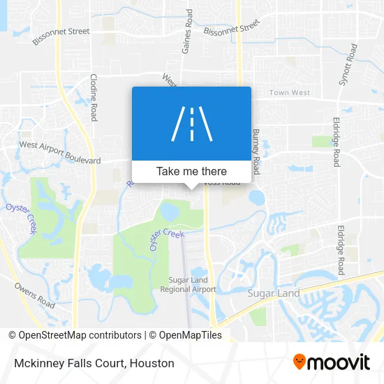 Mckinney Falls Court map