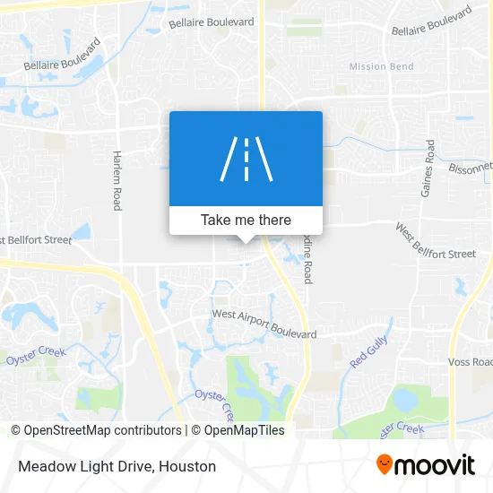 Meadow Light Drive map