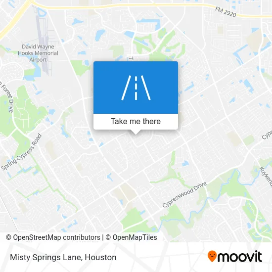 Misty Springs Lane map