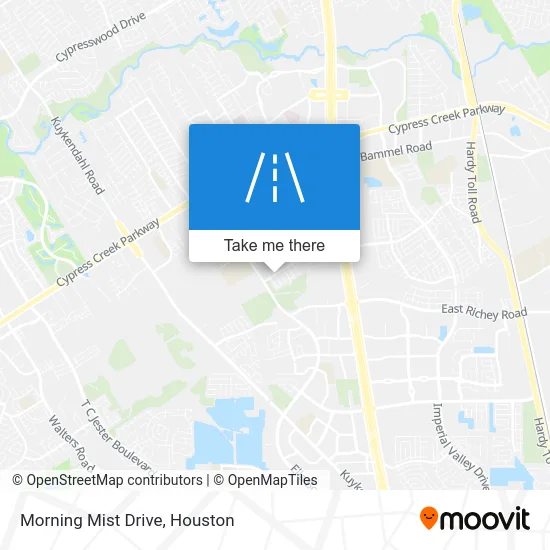 Morning Mist Drive map