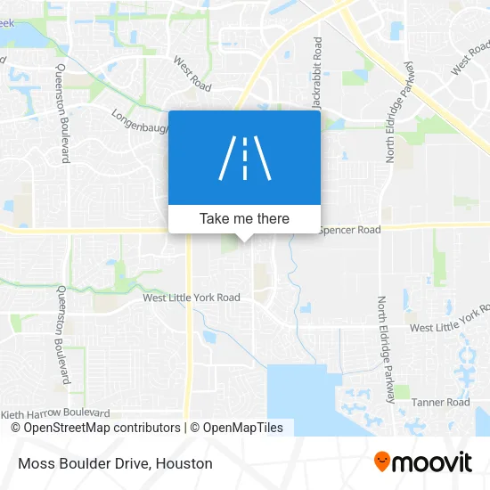 Moss Boulder Drive map