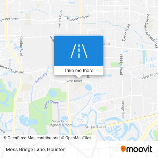 Moss Bridge Lane map